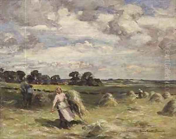 Harvesting Near Salroun, East Lothian - view 1
