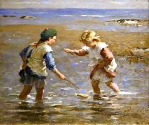 Playing in the Shallows by William Marshall Brown