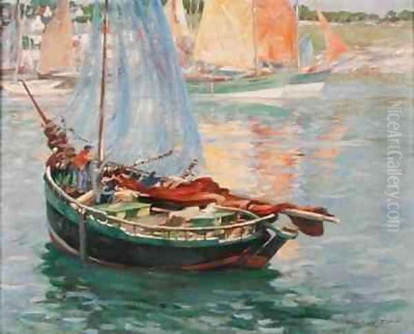 Concarneau, Drying the Nets - view 1