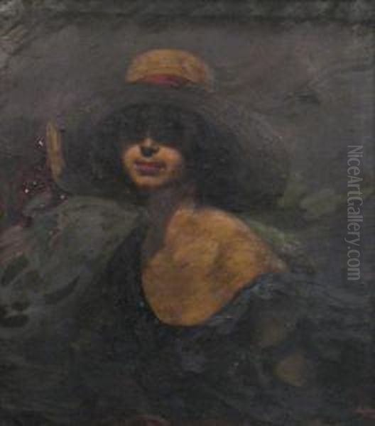Woman With Hat - view 1