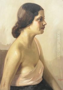 Profile Woman by Petru Bulgaras