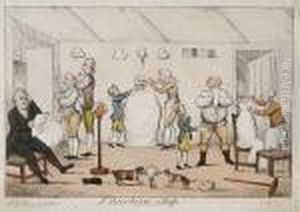 A Barbers Shop by Henry William Bunbury