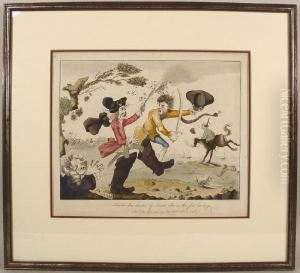 French Spies Attacked By British
Bees On Their Firstlanding, Mon Dieu, They Make My Hair Stand All On
End - view 1