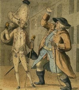 Raising One's Hat To Fashion! by Henry William Bunbury