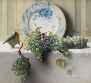 Still Life With Grapes by John Elwood Bundy