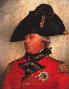 Portrait of George III, small quarter-length, in uniform by Sir William Beechey