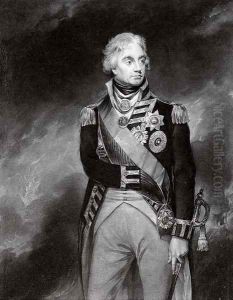Viscount and Baron Nelson of the Nile, by Richard Earlom by Sir William Beechey