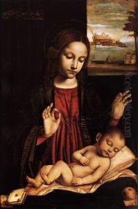 Virgin of the Veil (Madonna del Velo) by Ambrogio Bergognone