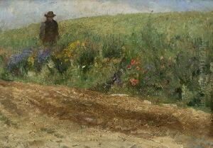 Am Feldrain. by Franz Bunke