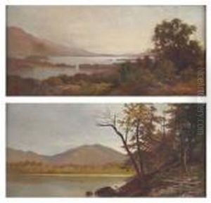 Views Of Hudson River Valley: A Pair by Andrew Fisher Bunner