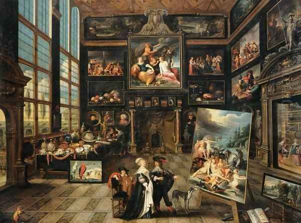 Interior of a Collector's Gallery of Paintings and Objets d'Art by Cornelis de Baellieur