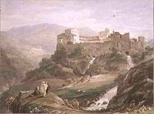Italian Landscape, with Monastery by John Byrne