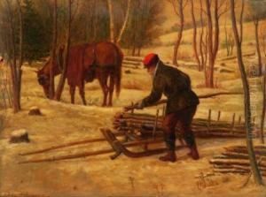 Out In The Winter Woods by Horace Robbins Burdick