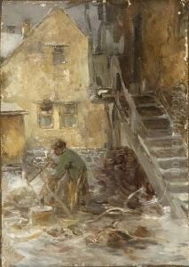 Holzarbeiter Im Hof Eines
Bauernhauses. Holzarbeiter Im Hof Eines
Bauernhauses.