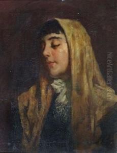 A Female Beauty With Headscarf
