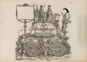 Vier Holzschnitte Aus Der Serie "dertriumphzug Kaiser Maximilians I." by Hans Burgkmair the elder