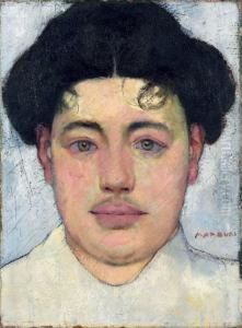 Portrait Frieda Buri, Die Frau Des Kunstlers by Max Alfred Buri