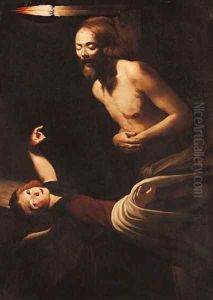 Christ tended by an angel by Trophime Bigot