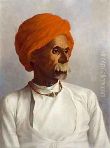 Gunga, a chaprassee of Captain S.G. Burrard's No.22 Astronomical Survey Party - view 1
