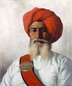 Ganda Singh, a Sikh chaprassee of Col Wilmer's topographical No 14 survey party