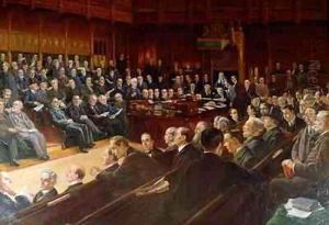 House of Commons in Debate by Leopold Braun