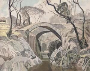 Two Bridges In Spain by Averil Mary Burleigh