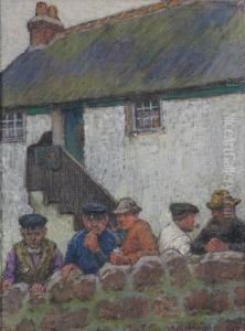 Newlyn Fishermen by Sydney Richmond Burleigh