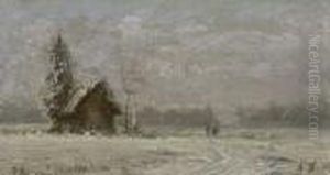 Winterlandschaft Mit Hutte