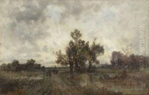 Moorlandschaft Mit Wandernder
Bauernfamilie. by Karl Peter Burnitz
