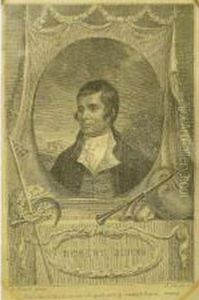 A 19th Century Engraving Of Robert Burns by Robert Burns