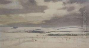 Snow On The Lammermuir Hills by Robert Burns