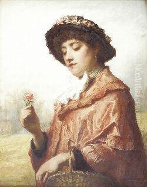 Girl With A Rose - view 1