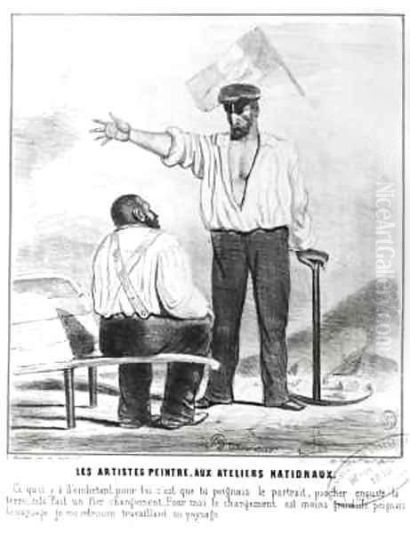 Painters at the National Workshops during the French Second Republic - view 1