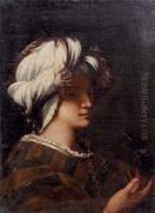 Figura Femminile Nelle Vesti Di Santa Caterina D'alessandria by Gian Antonio Burrini