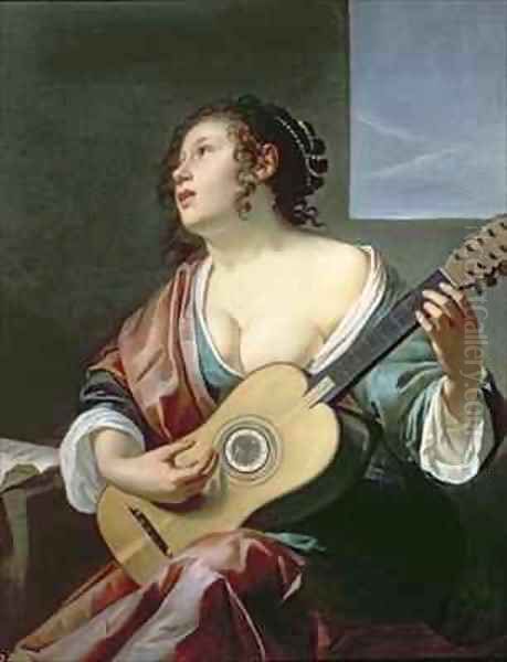 Woman with a Lute - view 1