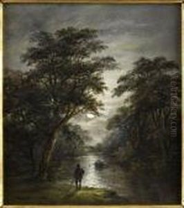Boating By Moonlight by Robert Burrows