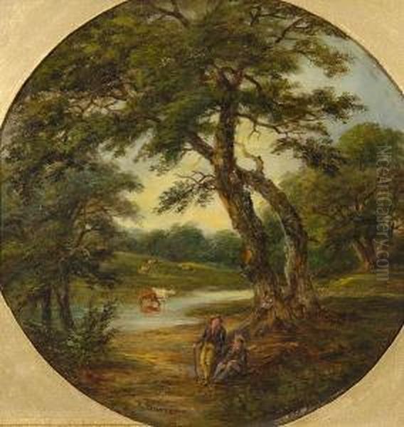Figures By A Tree - view 1