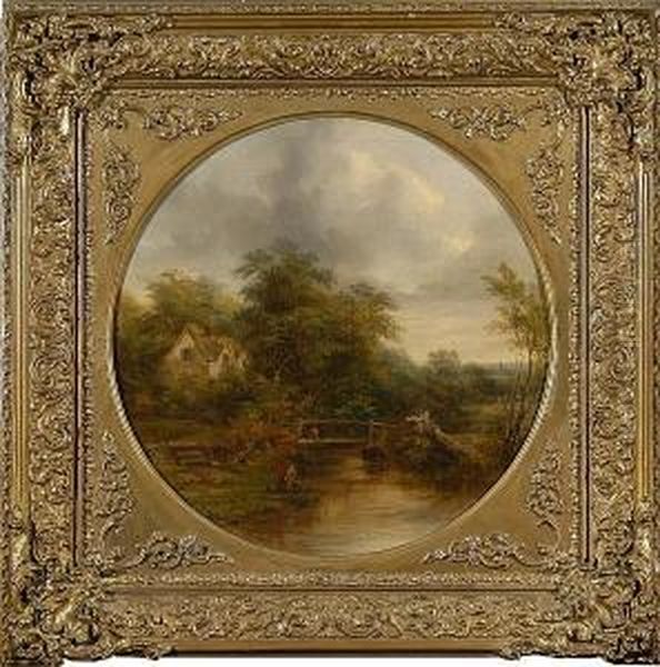 River Landscape With Figures - view 1