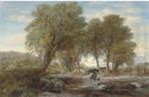 The River Crossing by Charles Thomas Burt