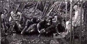 The Legend of the Briar Rose The Council Room by Sir Edward Coley Burne-Jones