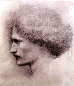 Portrait of Ignacy Jan Paderewski by Sir Edward Coley Burne-Jones