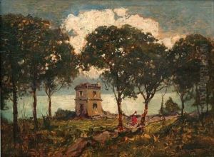 Abbandonata Fra Le Piante E Lago by Giuseppe Buscaglione