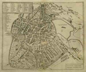 Map of Vicenza by Georg and Hogenberg, Franz Braun