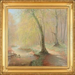 Springtime In The Forrest. Signed P. Busch Springtime In The Forrest. Signed P. Busch