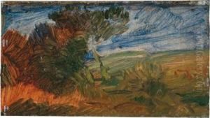 Autumnal Landscape With Blue Sky