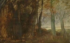 Waldrandlandschaft: by Wilhelm Busch