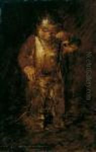 Weinender Junge. by Wilhelm Busch