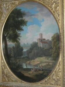 399
 Valutazione: Euro 20000/30000 Descrizione: Busiri Giovan Battista - 
Roma, -. Dipinto Olio Su Tela Raff. ''paesaggio Fluviale Con Cascata In 
Primo Piano, Personaggi E Sullo Sfondo Un Castello Arroccato''. 
Bellissima Cornice Originale In Legno I