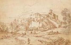Paesaggio Con Borgo Fortificato Paesaggio Con Borgo Fortificato