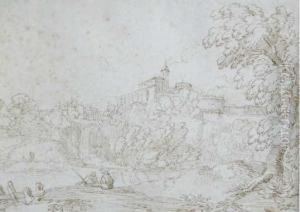 A View Of A Castle On A Hilltop